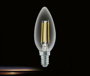 Лампа светодиодная 4W 2700К Е14 свеча B35 filament 11496 EGLO